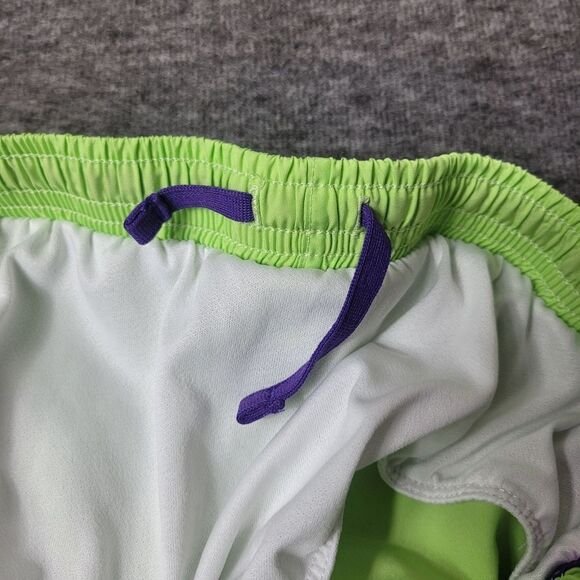 Nike Dri-fit Women’s AthleticTrack Running Shorts Size L Green Purple Color - Picture 5 of 10